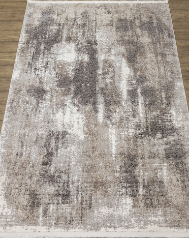 Ковер российский 20115-24954 Премиум (Полиэстер, бежевый, серый)