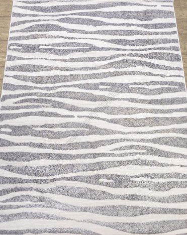 Ковер российский 30107-30444 Сохо (Полиэстер, серый, кремовый)