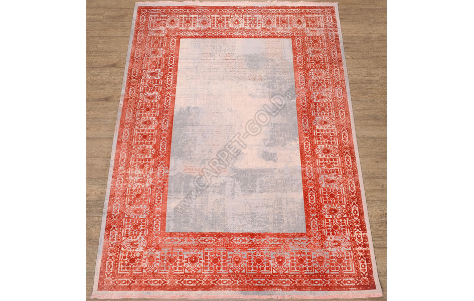 Турецкий ковер Art Deco ДИЗАЙН 3035A ЦВЕТ CREAM2 / ORANGE_2