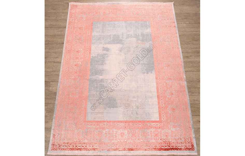 Турецкий ковер Art Deco ДИЗАЙН 3035A ЦВЕТ CREAM2 / ORANGE_2