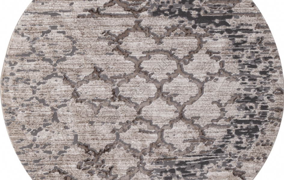 Ковер 03806A - GREY / BROWN - Круг - коллекция ARMINA