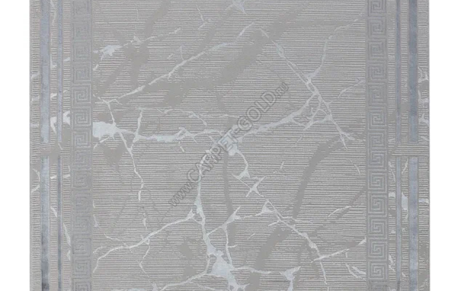 Ковер турецкий Leonidas B0740A GRAY WHITE