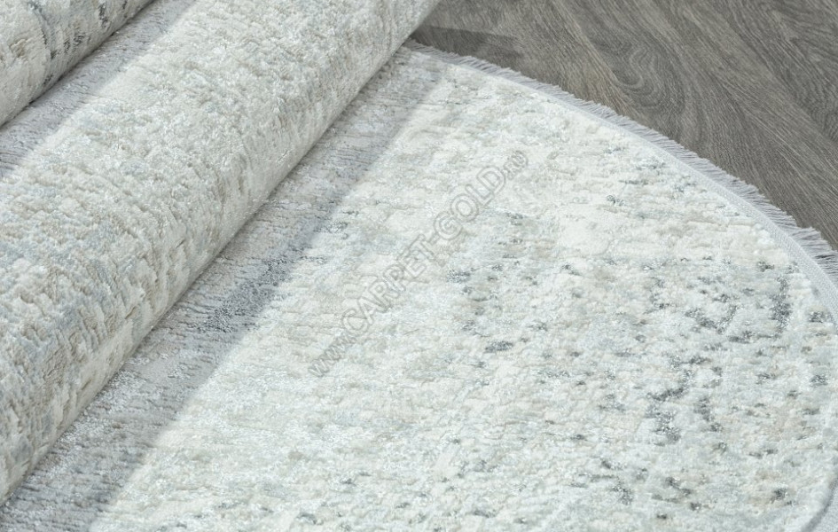 Ковер 26762Z - CREAM / L.GREY - Овал - коллекция RUBI