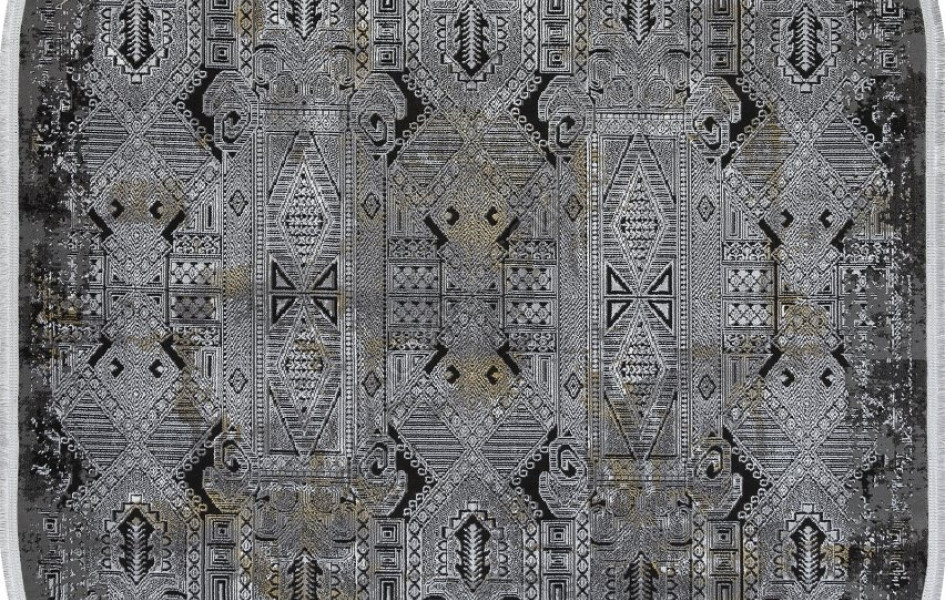 Ковер SI023G - GREY / GREY - Овал - коллекция LISSABON