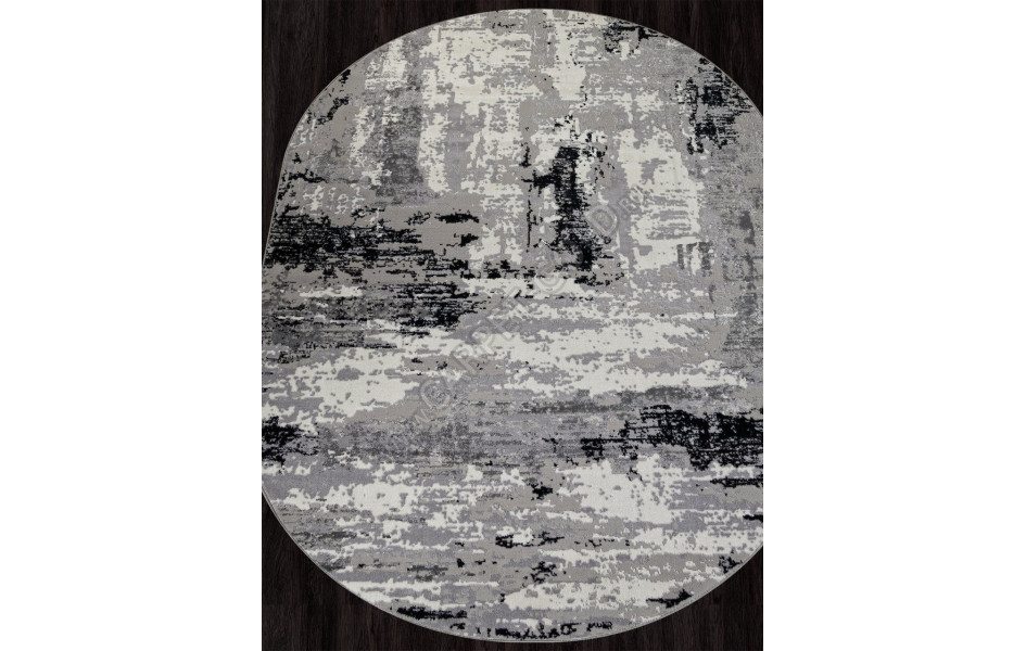 Ковер F279 - DARK GRAY - Овал - коллекция PALERMO