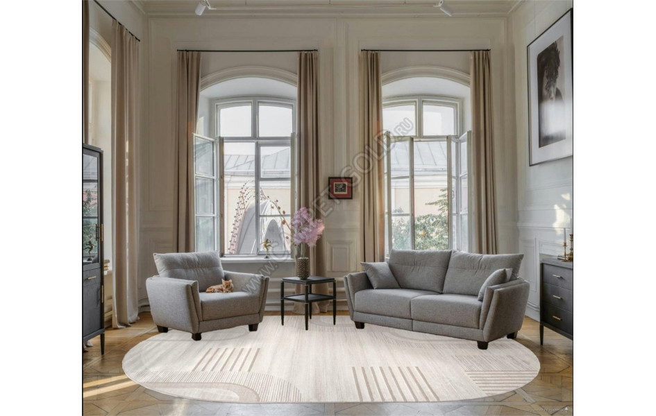 Ковер F437 - CREAM - Овал - коллекция DIOS