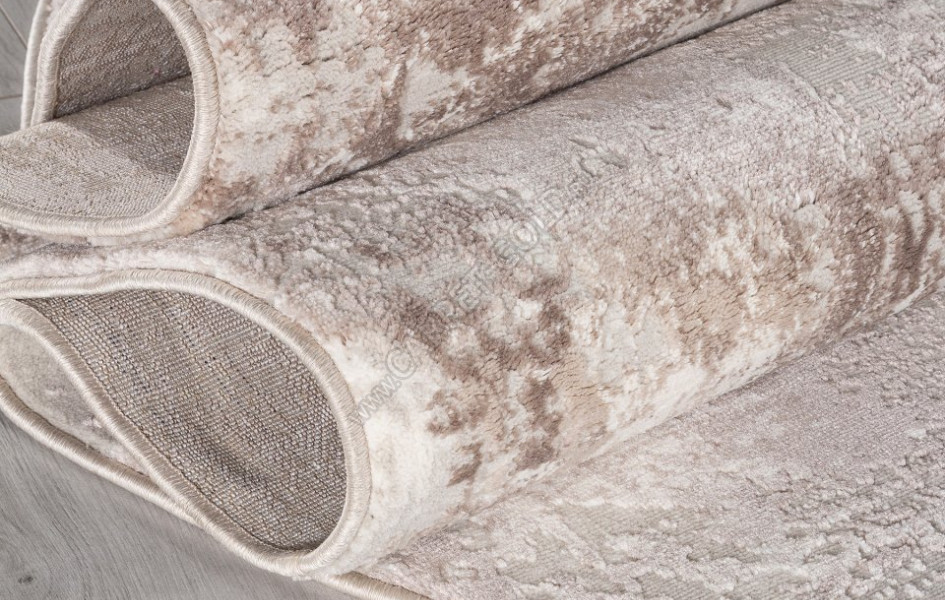 Ковер 38871 - 780 BEIGE / GREY - Овал - коллекция BRAND