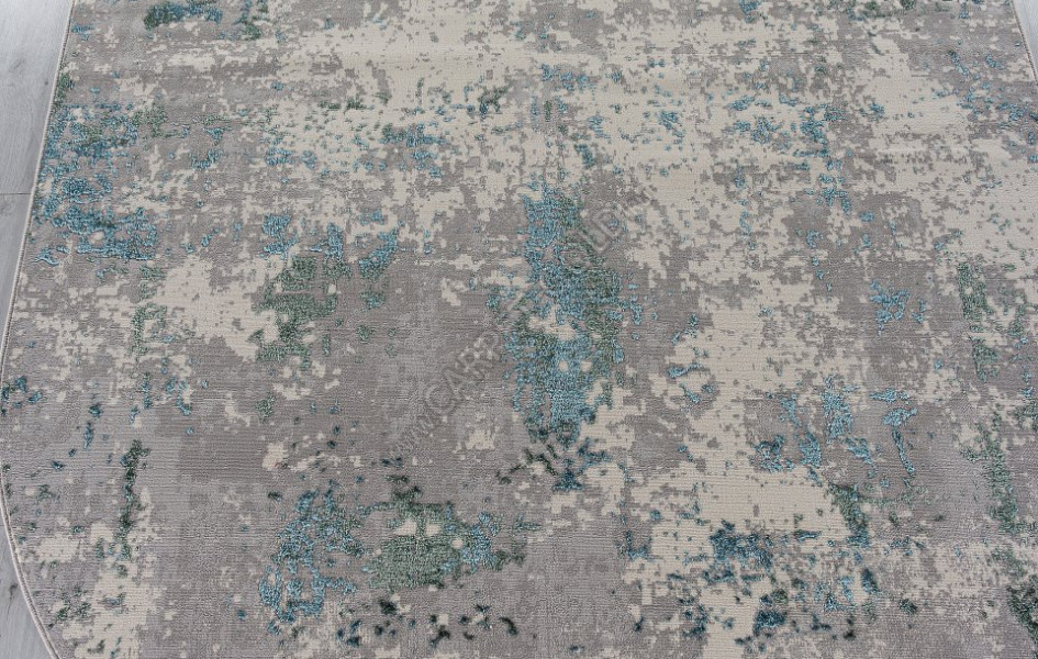 Ковер F477 - GRAY-BLUE - Овал - коллекция LIMAN