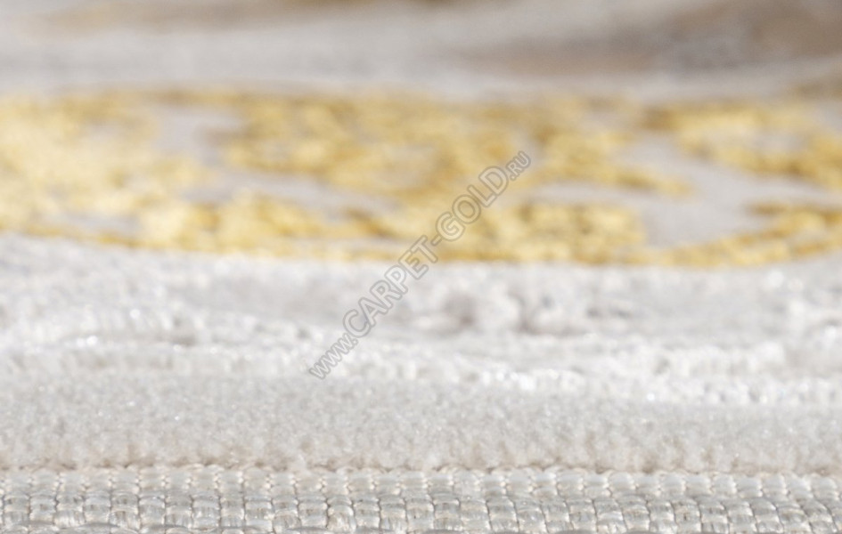Ковер A064A - CREAM / GOLD FDY - Овал - коллекция ZARINA