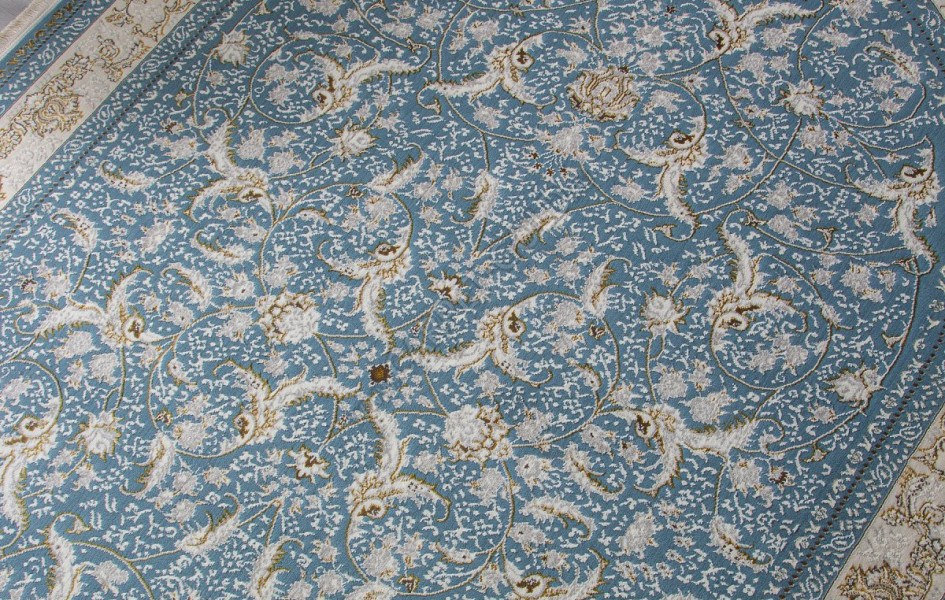 Ковер M101B - BLUE / BLUE - Овал - коллекция ZARINA